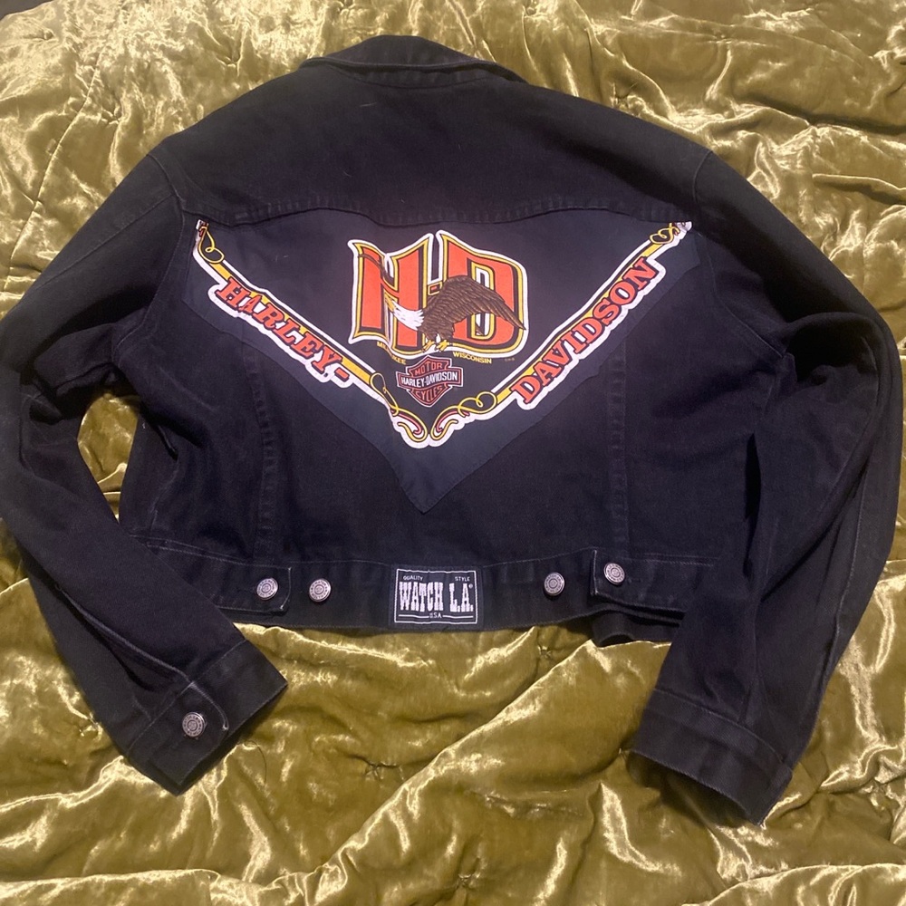Vintage Harley Davidson Denim Jacket